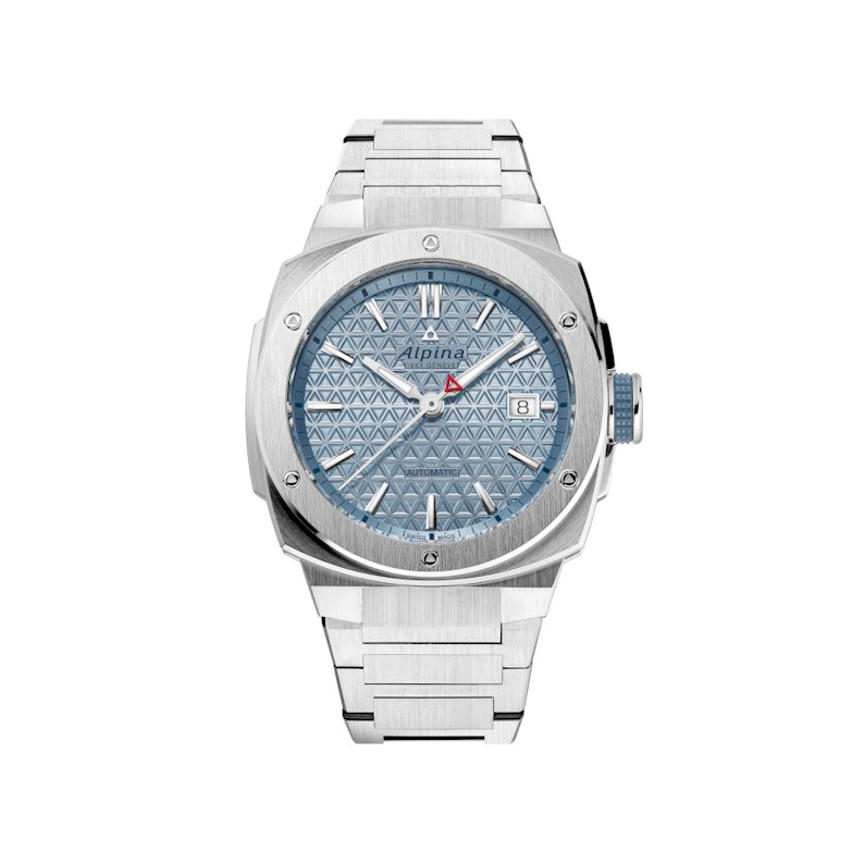 Alpiner Extreme Automatik Edelstahl 39mm blaues Zifferblatt Metallband