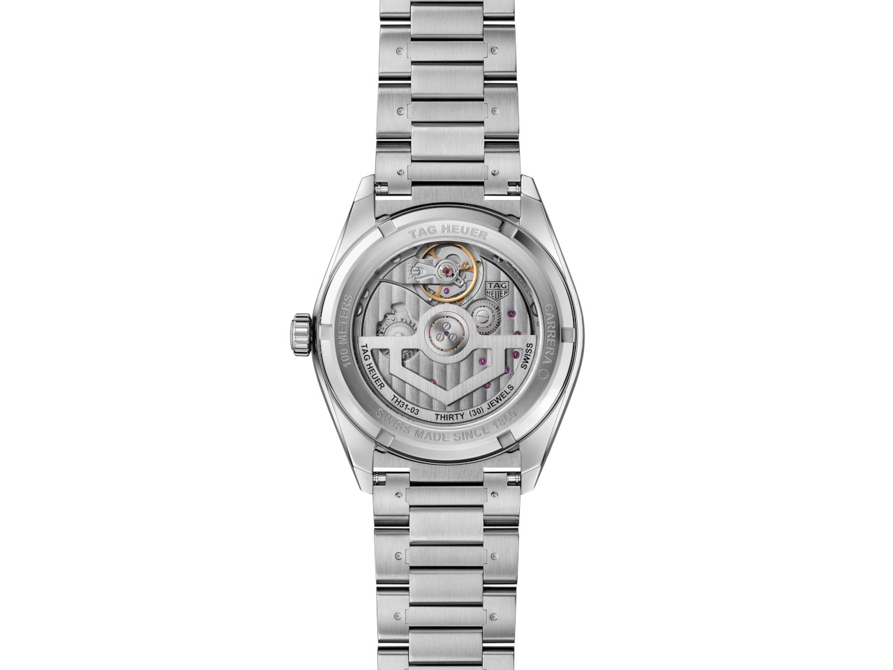 TAG Heuer Carrera Date Twin-Time Automatik Gehäuseboden