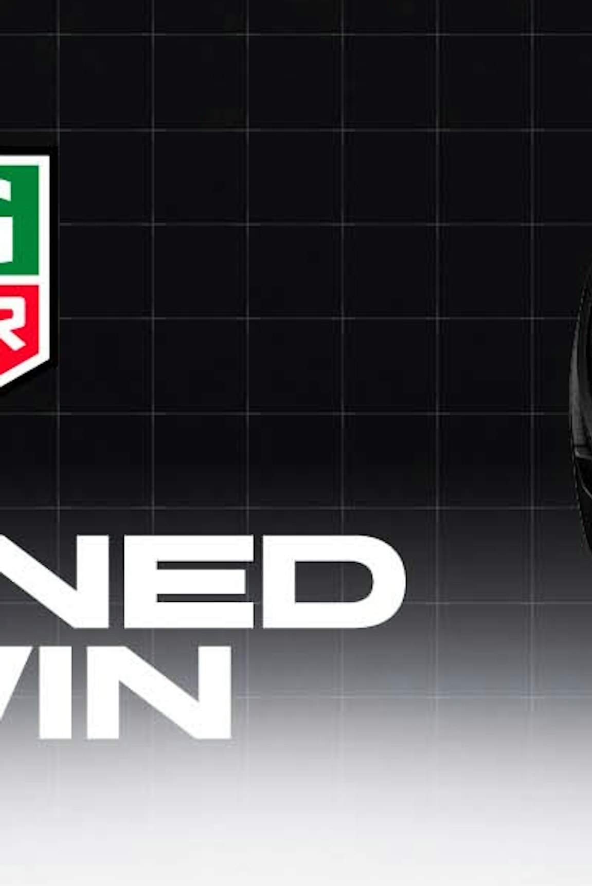 TAG Heuer Markenbanner "Designed to win"