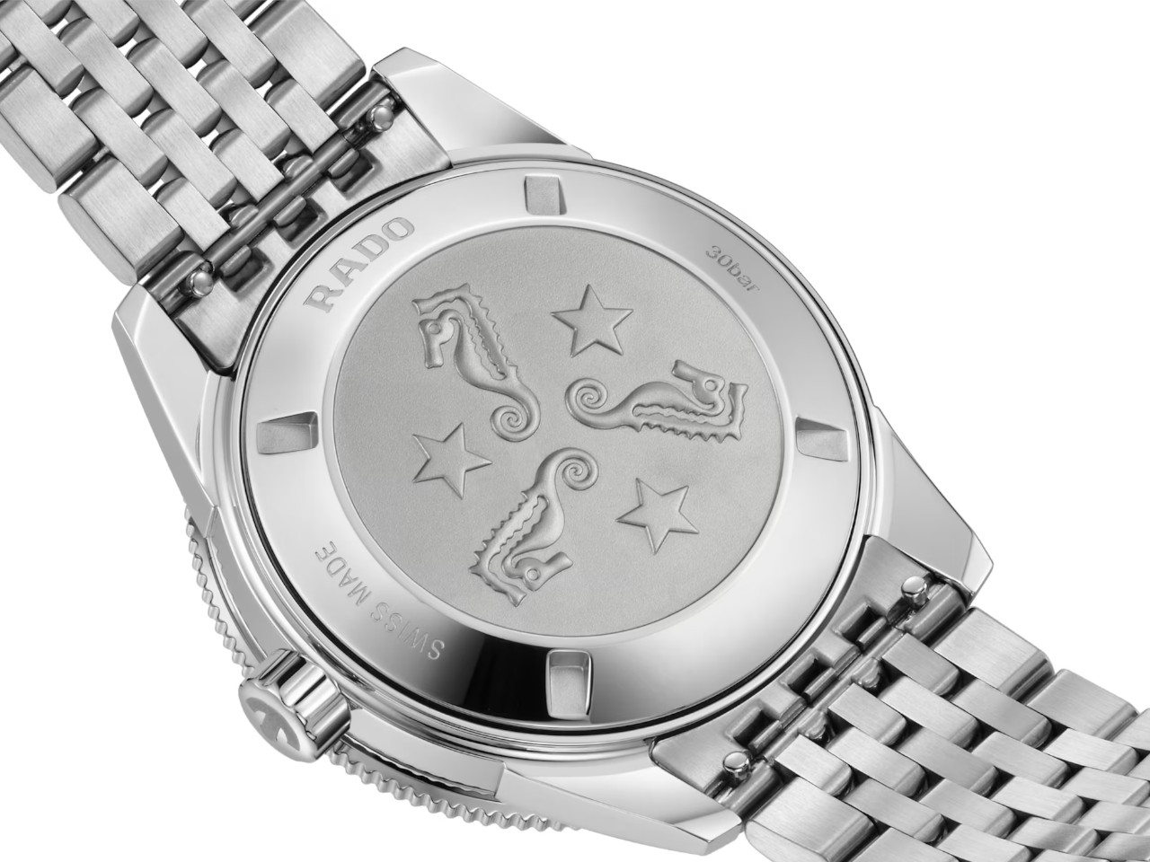 Rado Captain Cook Automatik Edelstahl 39mm Rückseite