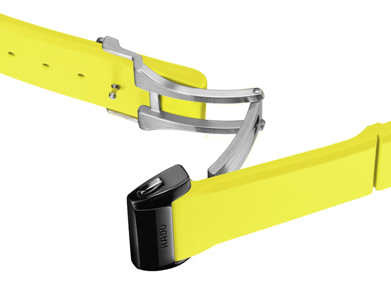 Rado Anatom Automatik Keramik 32,5mm gelbes Kautschukband