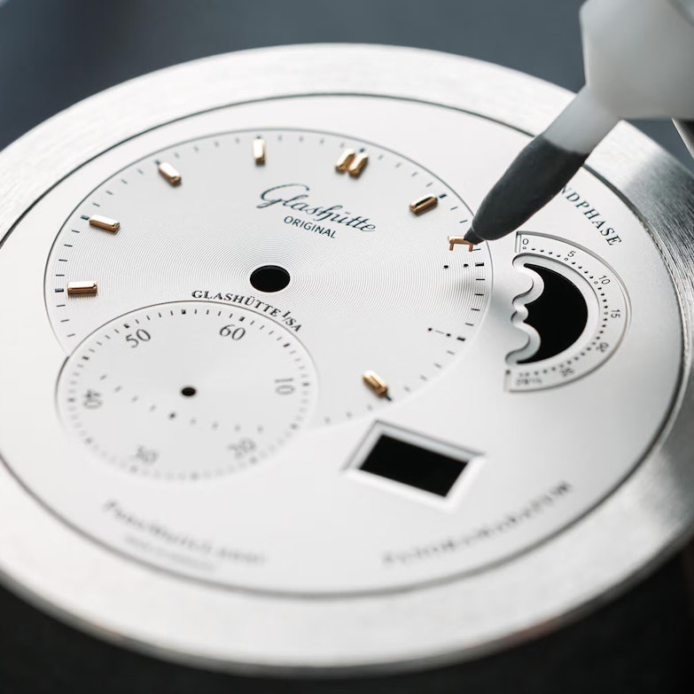 Glashütte Original Zifferblattherstellung Applizieren