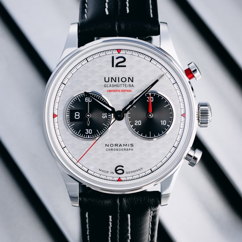 Union Glashütte Noramis Chronograph Sachsen Classic 2025 Limited Edition Front-Ansicht