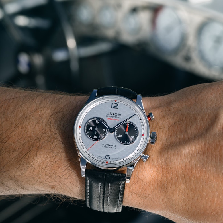 Union Glashütte Noramis Chronograph Sachsen Classic 2025 Limited Edition am Handgelenk