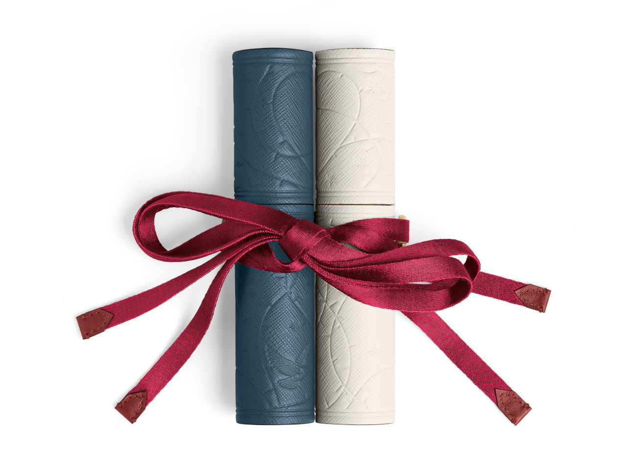 Montblanc Meisterstück Romeo & Juliet Lederetui für 2 Schreibgeräte Blaugrün und Elfenbeinfarben limitiert