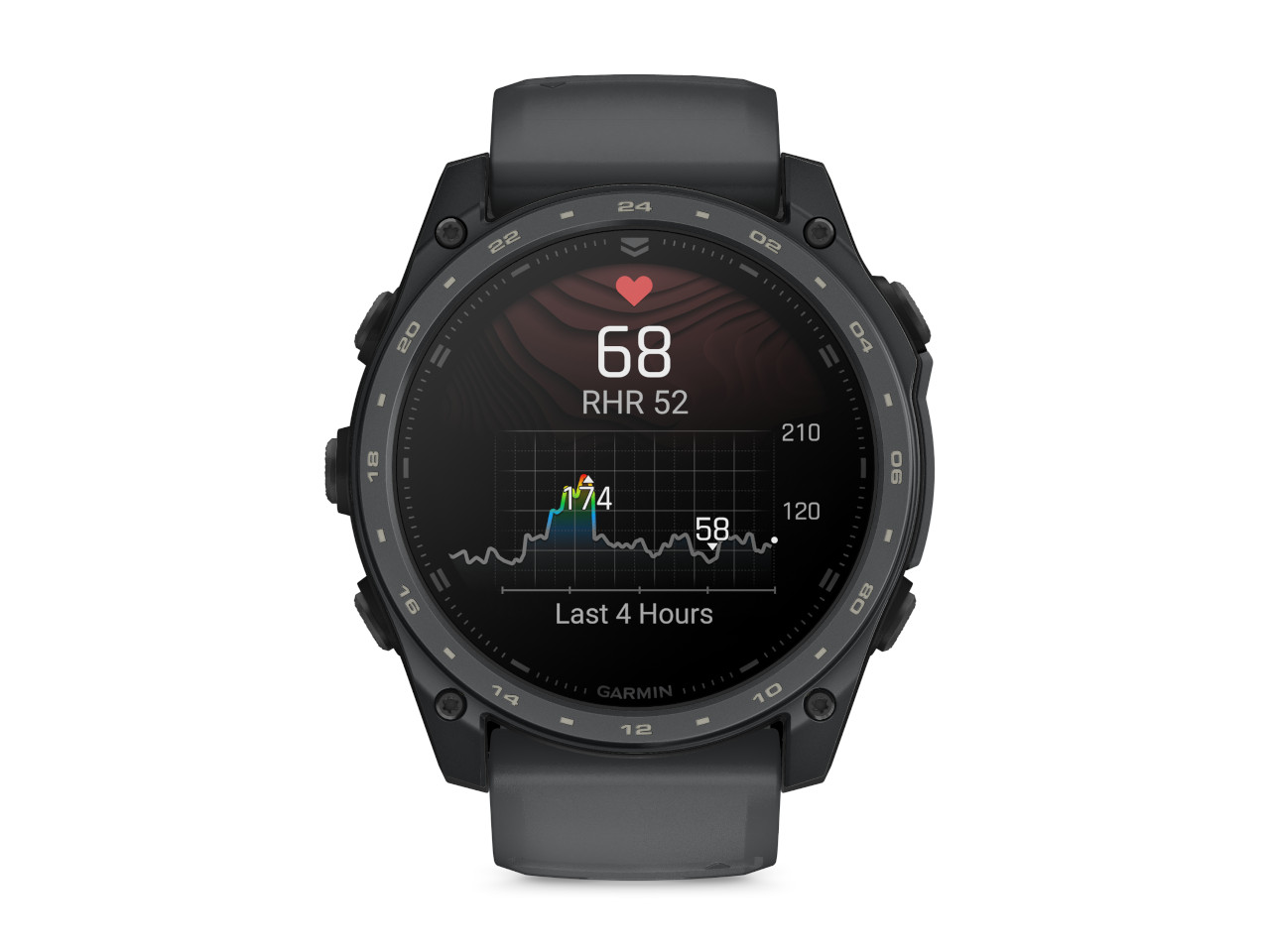 Garmin tactix 8 Cerakote Schiefergrau Polymer und Titan 51mm AMOLED-Display graues Silikonband