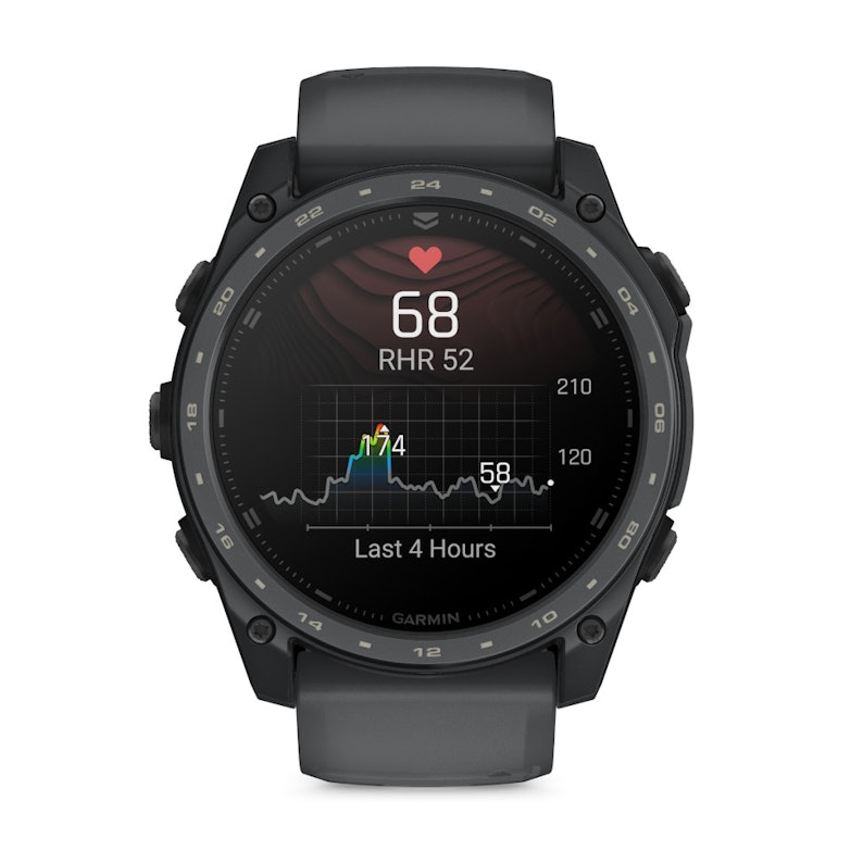 Garmin tactix 8 Cerakote Schiefergrau Polymer und Titan 51mm AMOLED-Display graues Silikonband