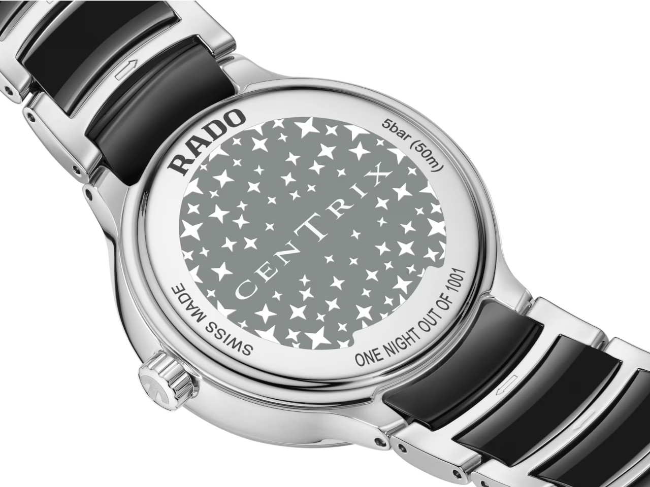 Rado Centrix Diamonds Quarz Edelstahl-Gehäuseboden