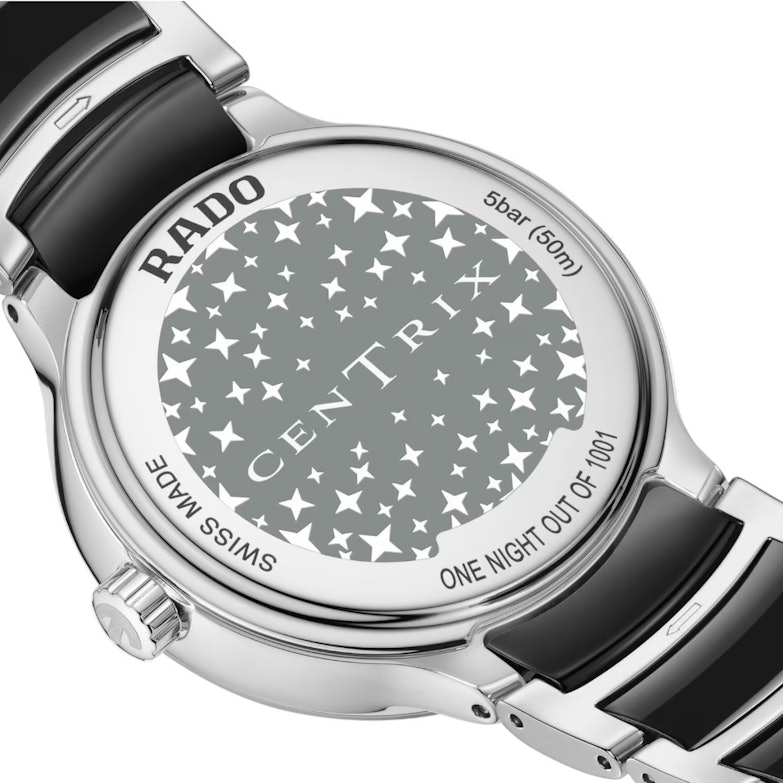 Rado Centrix Diamonds Quarz Edelstahl-Gehäuseboden