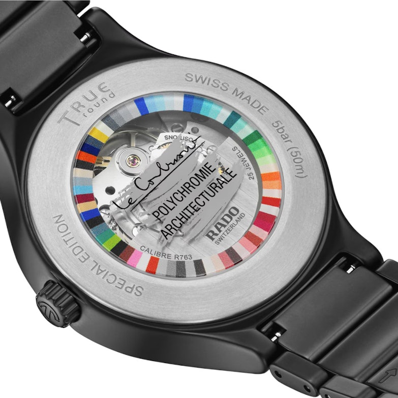 Rado True Round x Les Couleurs Le Corbusier Black