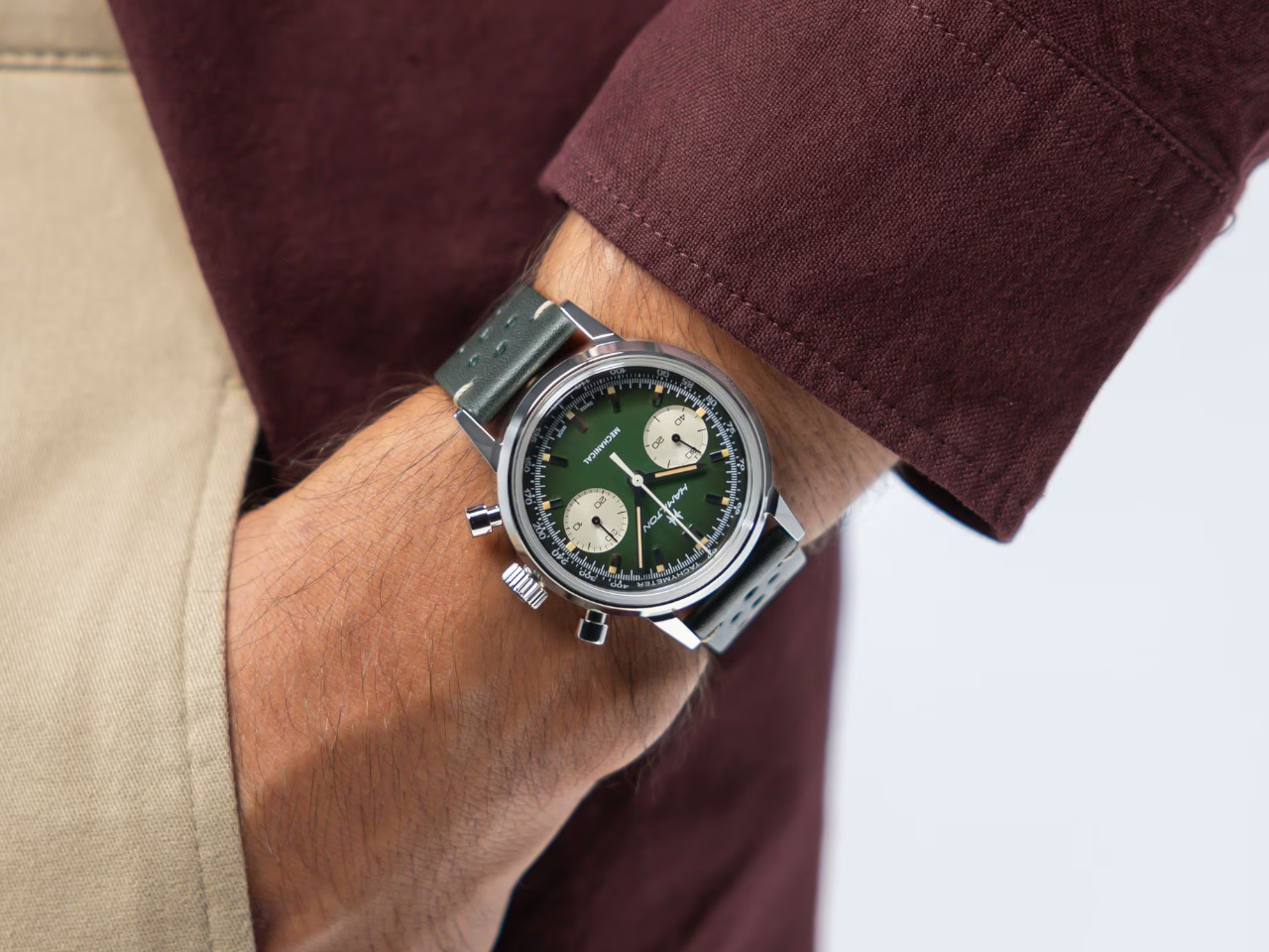 Hamilton American Classic Intra-Matic Chronograph H am Handgelenk