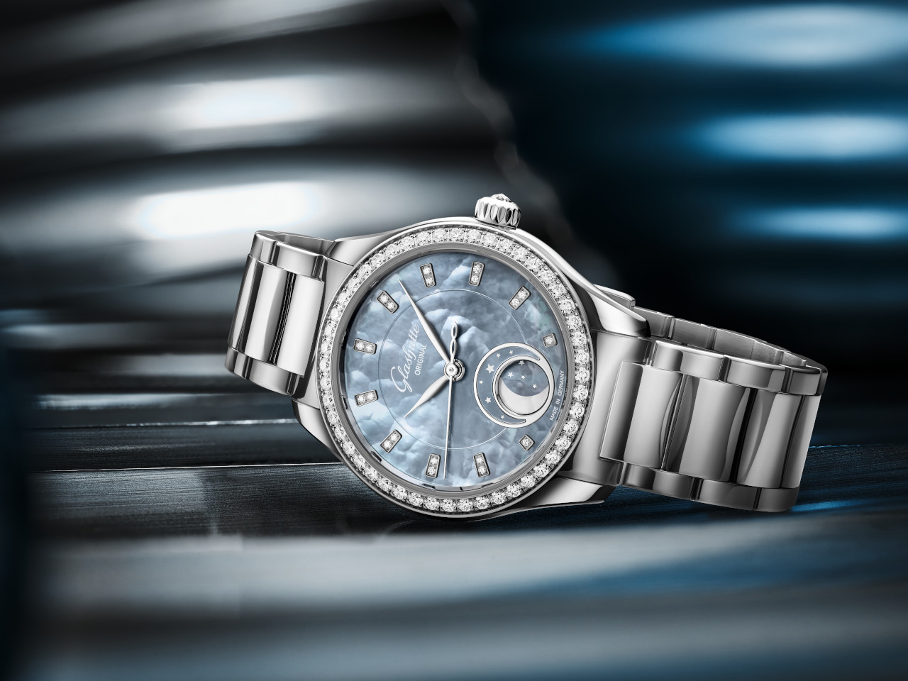 Glashütte Original Lady Serenade Luna Skyline Blau Limited Edition