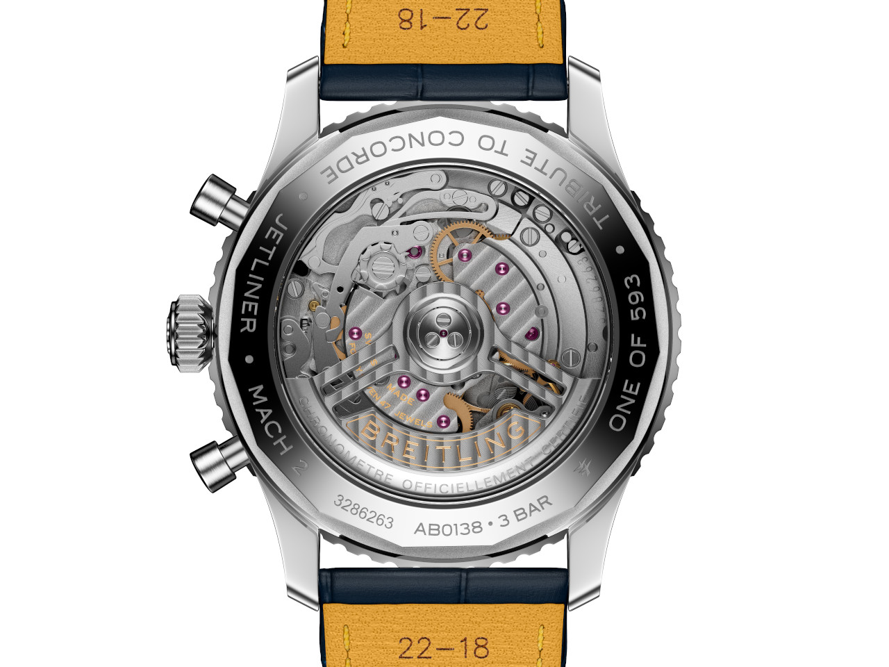 Breitling Navitimer B01 Chronograph 43 Tribute to Concorde Automatik Gehäuseboden