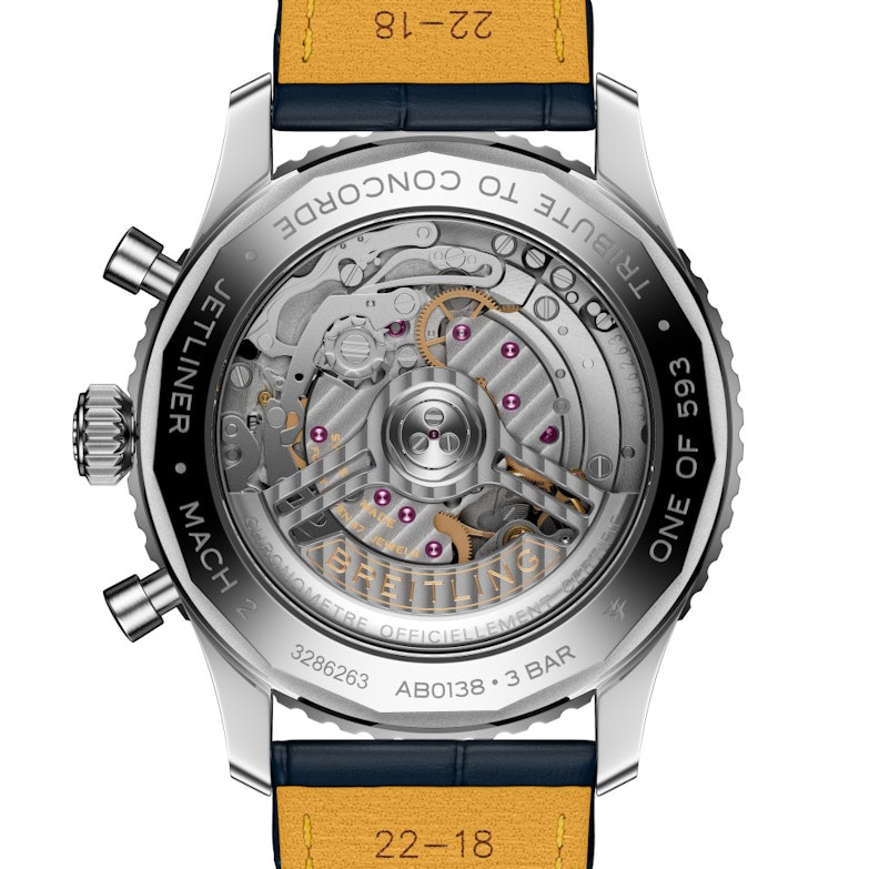 Breitling Navitimer B01 Chronograph 43 Tribute to Concorde Automatik Gehäuseboden