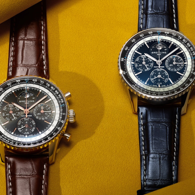 Breitling Navitimer B19 Chronograph 43 Perpetual Calendar Automatik Edelstahl und Platin