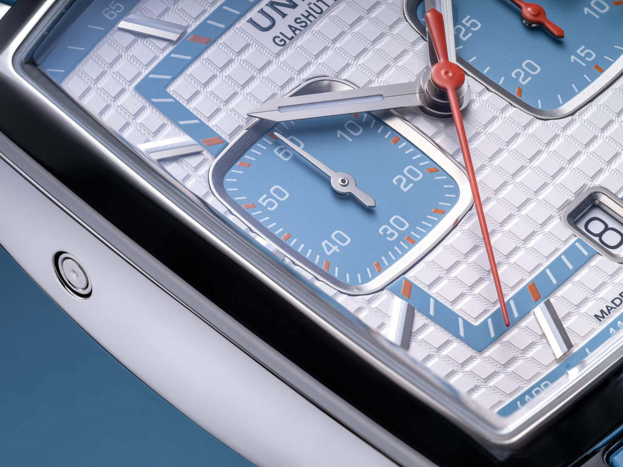 Union Glashütte Averin Chronograph Automatik Edelstahl 41mm weißes Zifferblatt