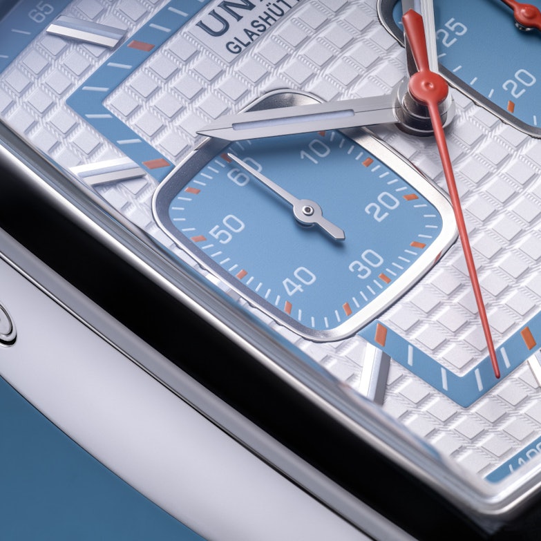 Union Glashütte Averin Chronograph Automatik Edelstahl 41mm weißes Zifferblatt