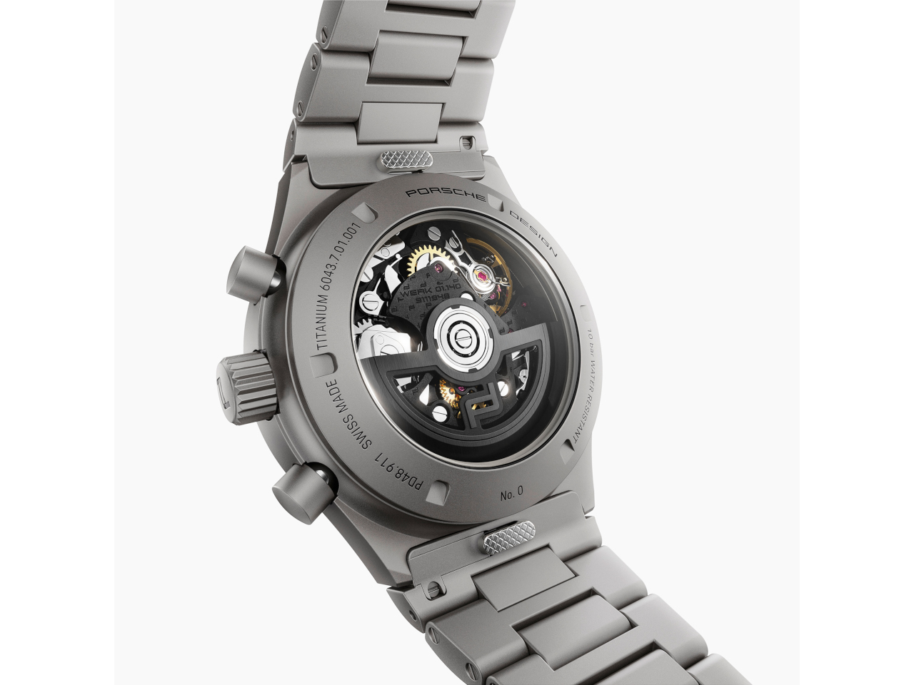 Porsche Design Chronograph 1 - All Titanium Numbered Edition Gehäuseboden