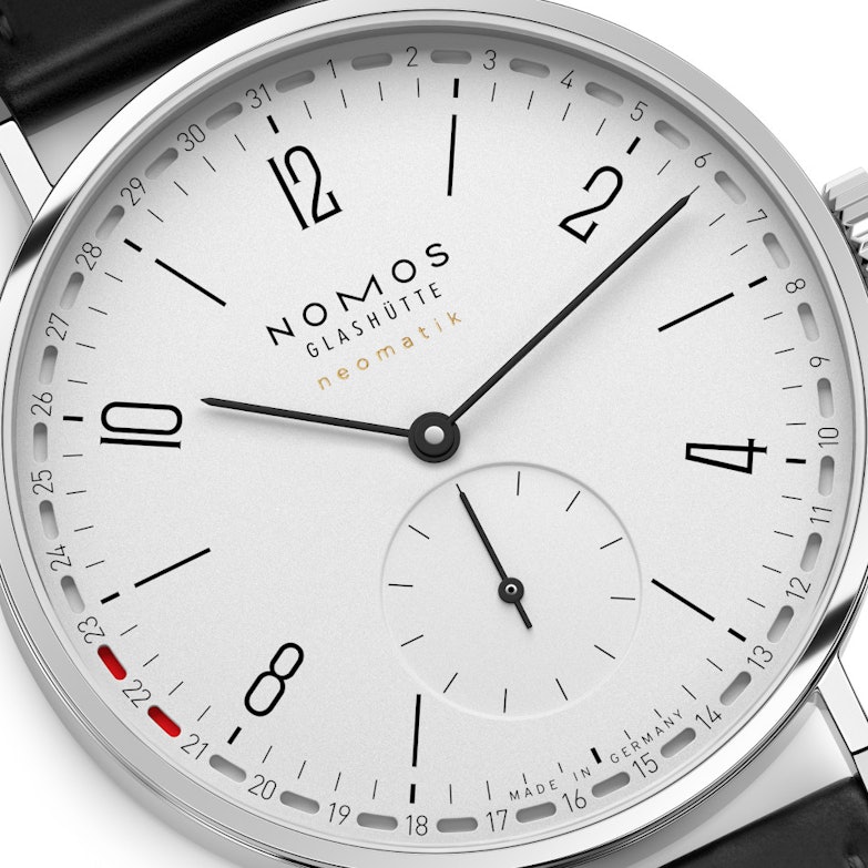 Nomos Glashütte Tangente neomatik 38 Update Automatik Edelstahl 38mm weißes Zifferblatt