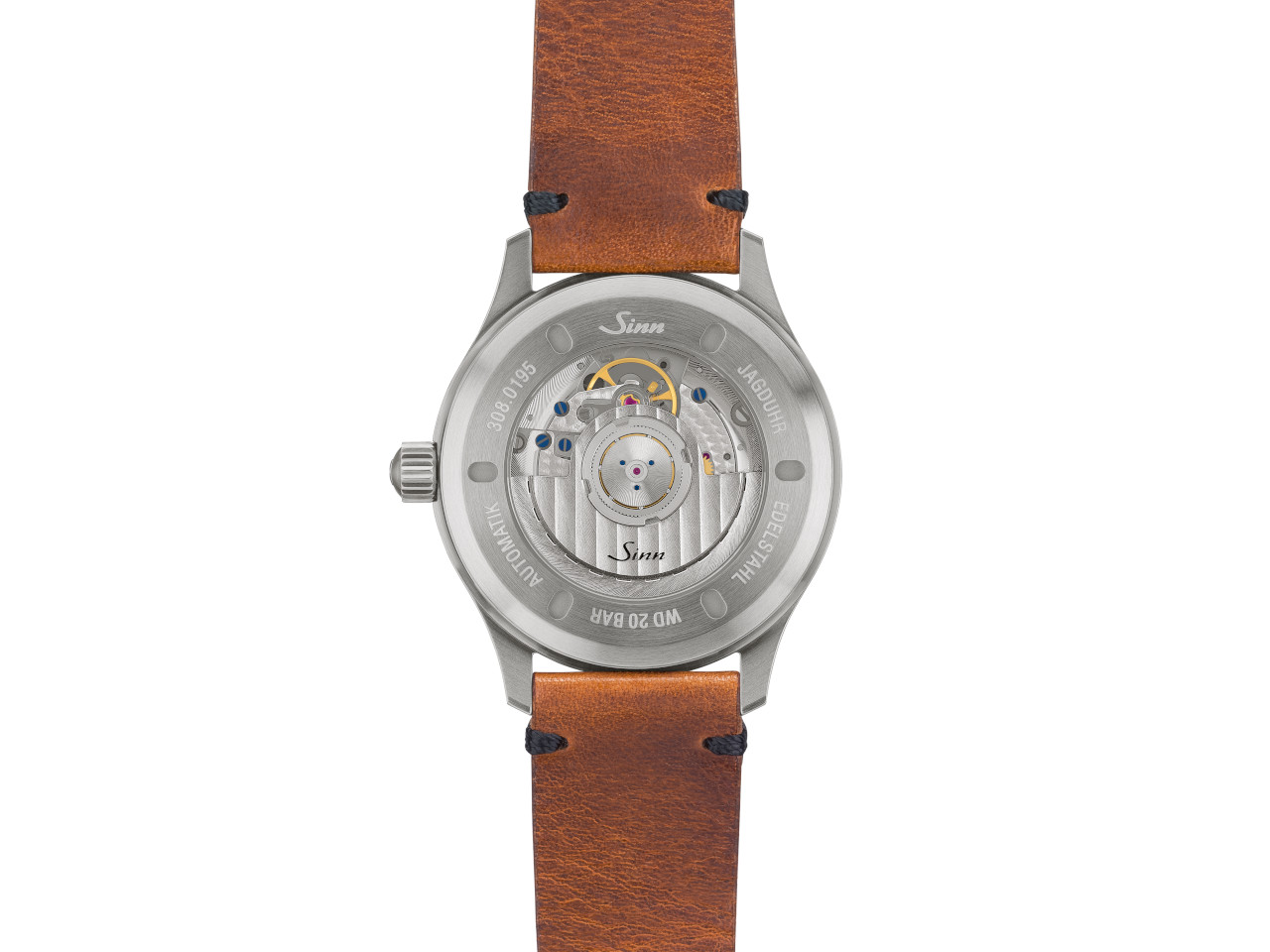 Sinn Spezialuhren 308 Jagduhr Automatik Edelstahl 40mm Gehäuseboden