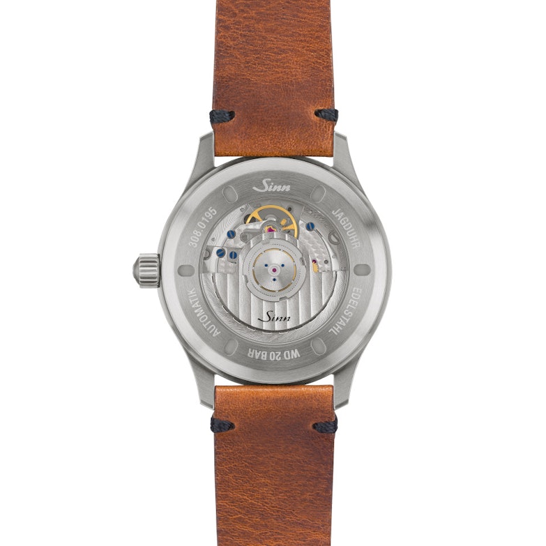 Sinn Spezialuhren 308 Jagduhr Automatik Edelstahl 40mm Gehäuseboden