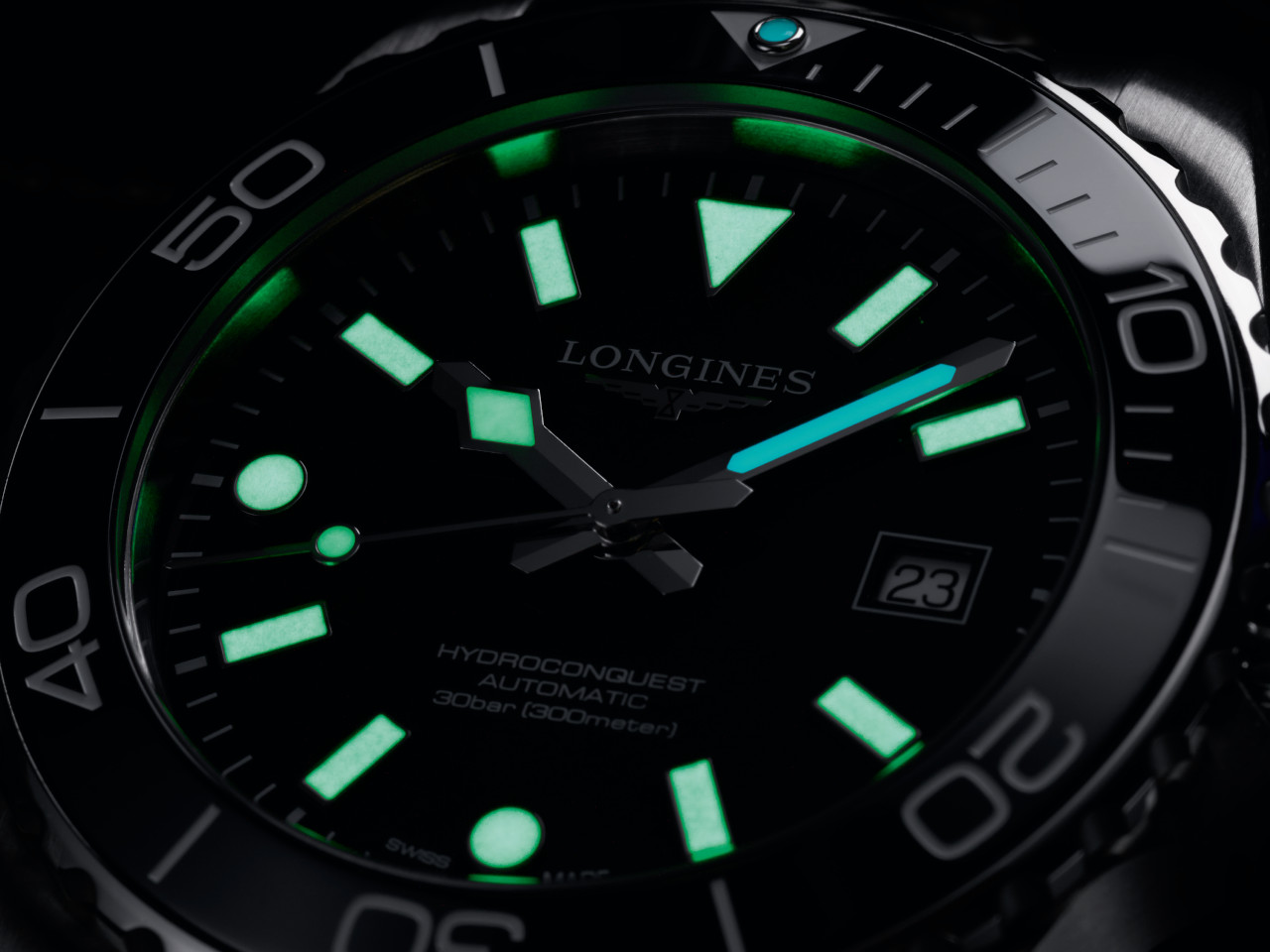 Longines HydroConquest Automatik Edelstahl 42mm Leucht-Zifferblatt