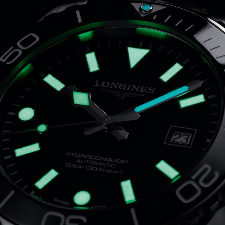 Longines HydroConquest Automatik Edelstahl 42mm Leucht-Zifferblatt