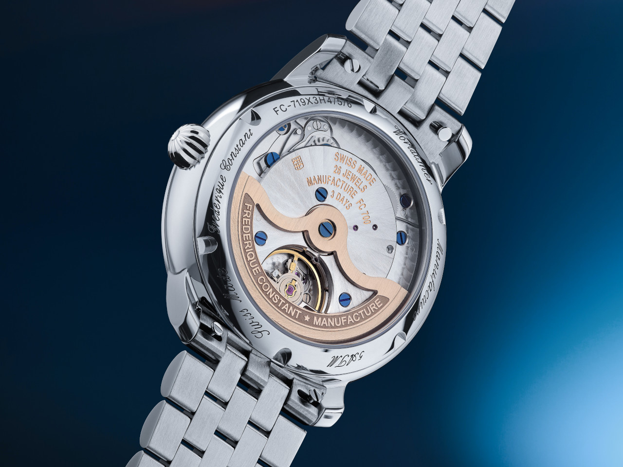 Frederique Constant Manufacture Classic Worldtimer Automatik Metallband