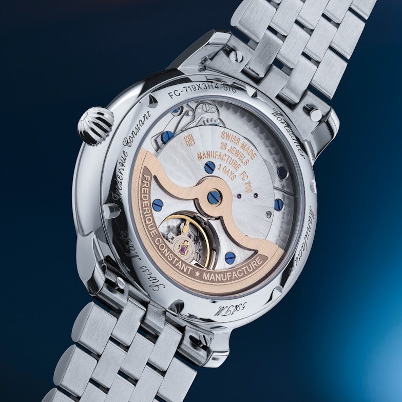 Frederique Constant Manufacture Classic Worldtimer Automatik Metallband