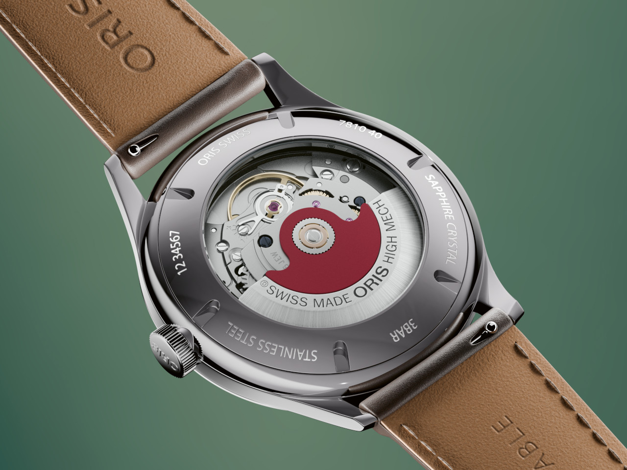 Oris Artelier Date Automatik Gehäuseboden