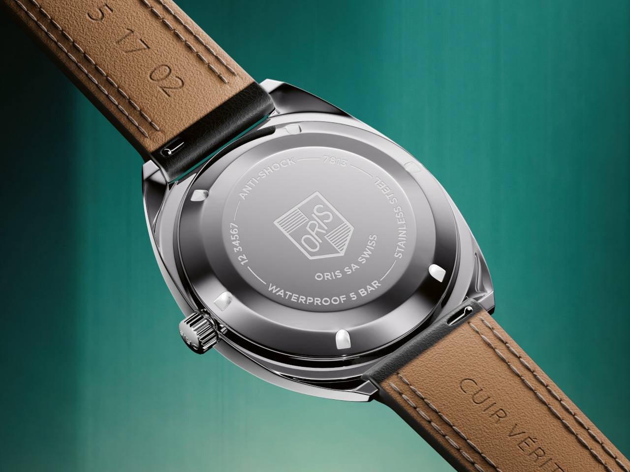 Oris Star Automatik Edelstahl 35mm Gehäuseboden