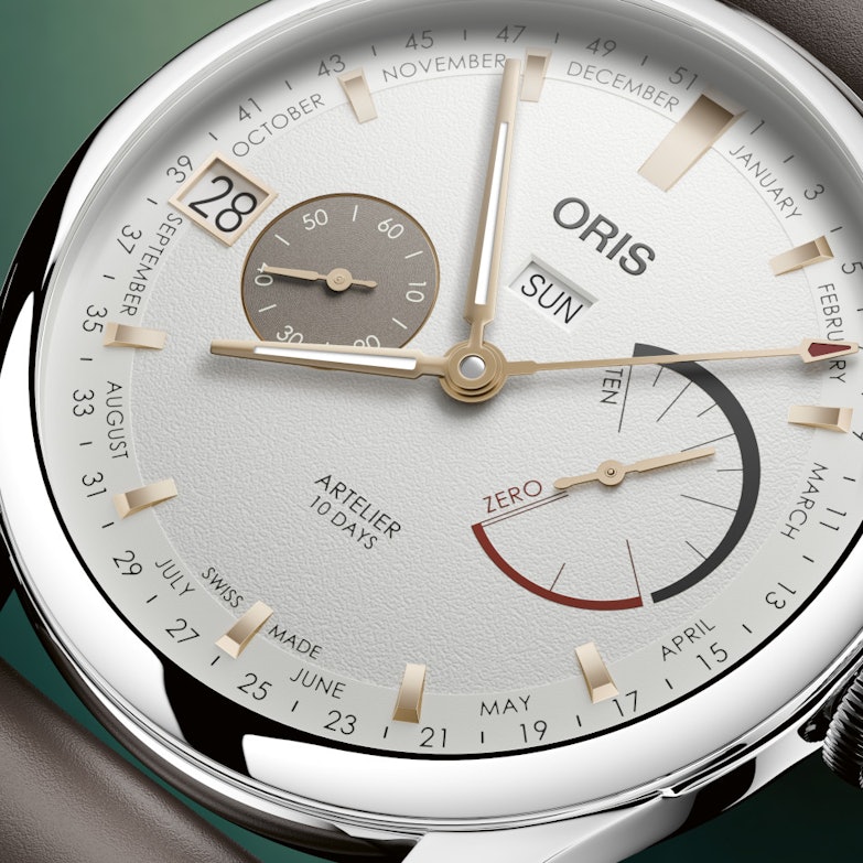 Oris Artelier Calibre 113 Handaufzug Edelstahl 43mm weißes Zifferblatt