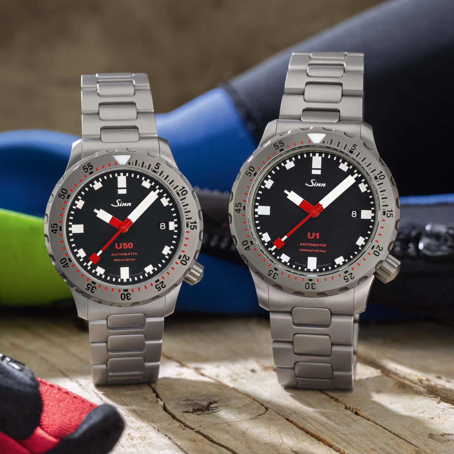 Sinn U1 und U50 Taucheruhr Automatik U-Boot-Stahl