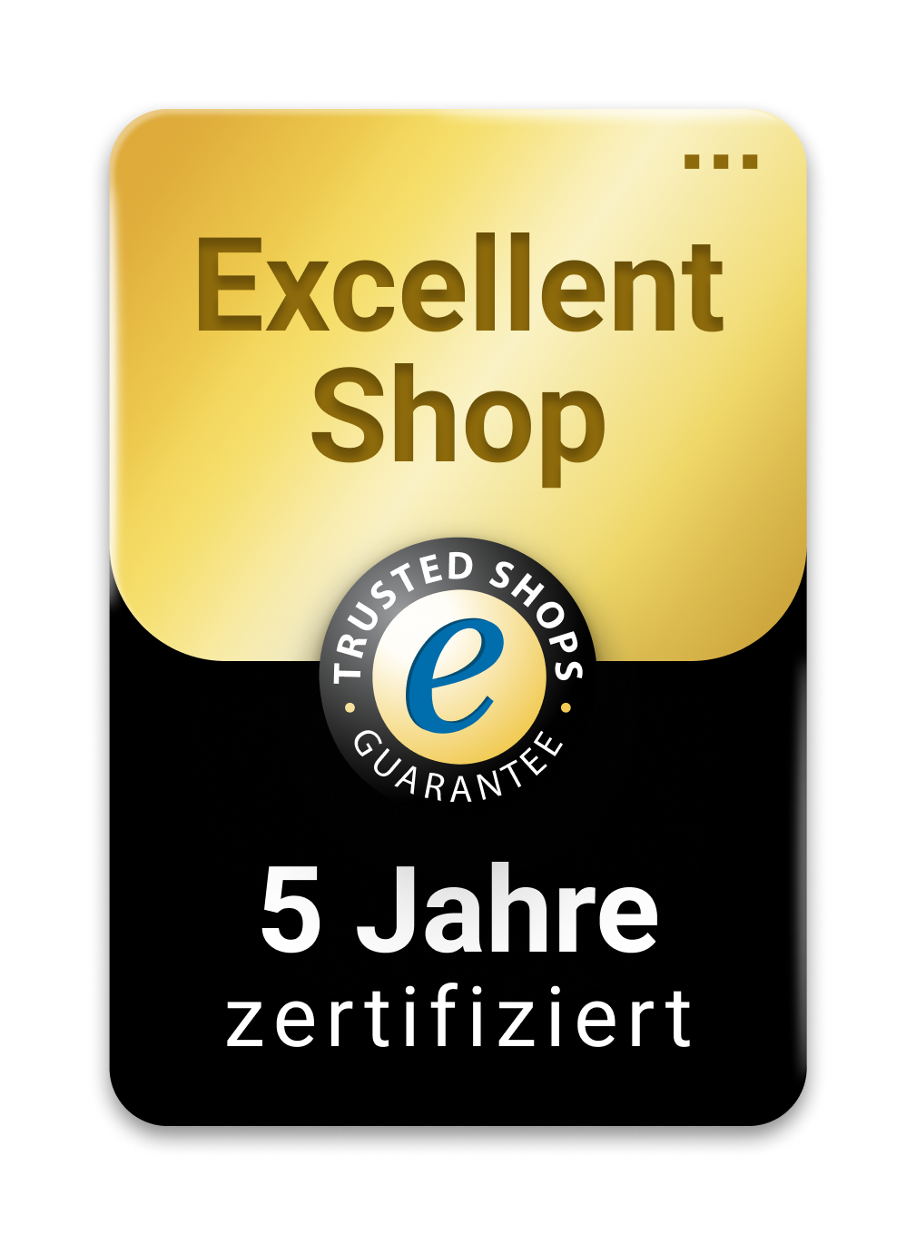 Auszeichnung - Excellent Shop - 5 Jahre zertifiziert