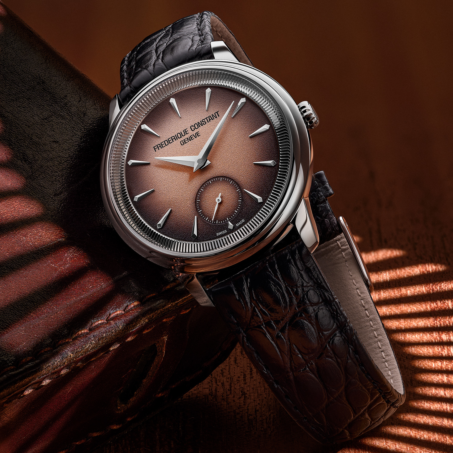 Frederique Constant Classics Moneta Handaufzug Edelstahl 38,5mm FC-435BBL3S6
