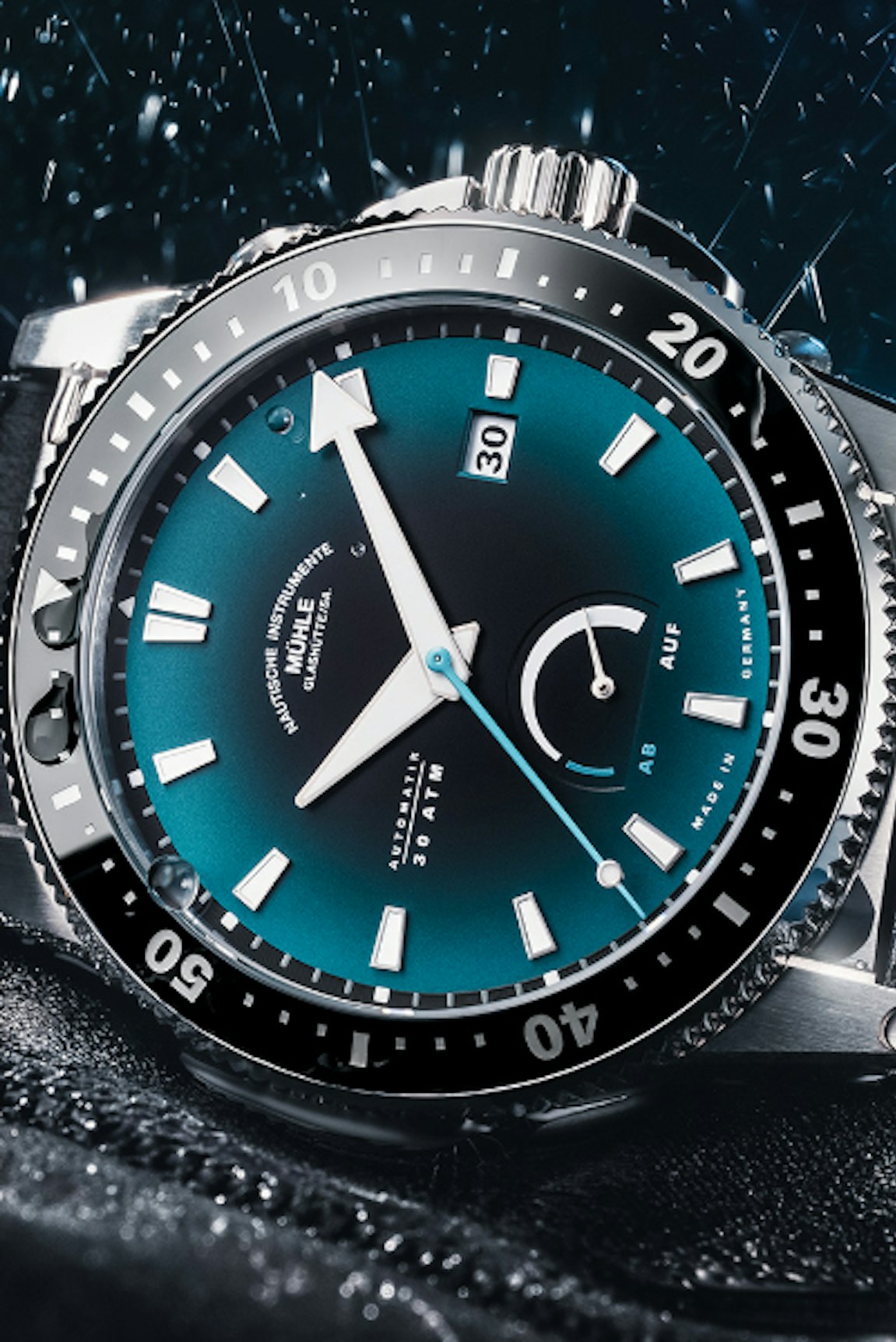 Mühle Glashütte Markenbanner Sportivo Power Dive