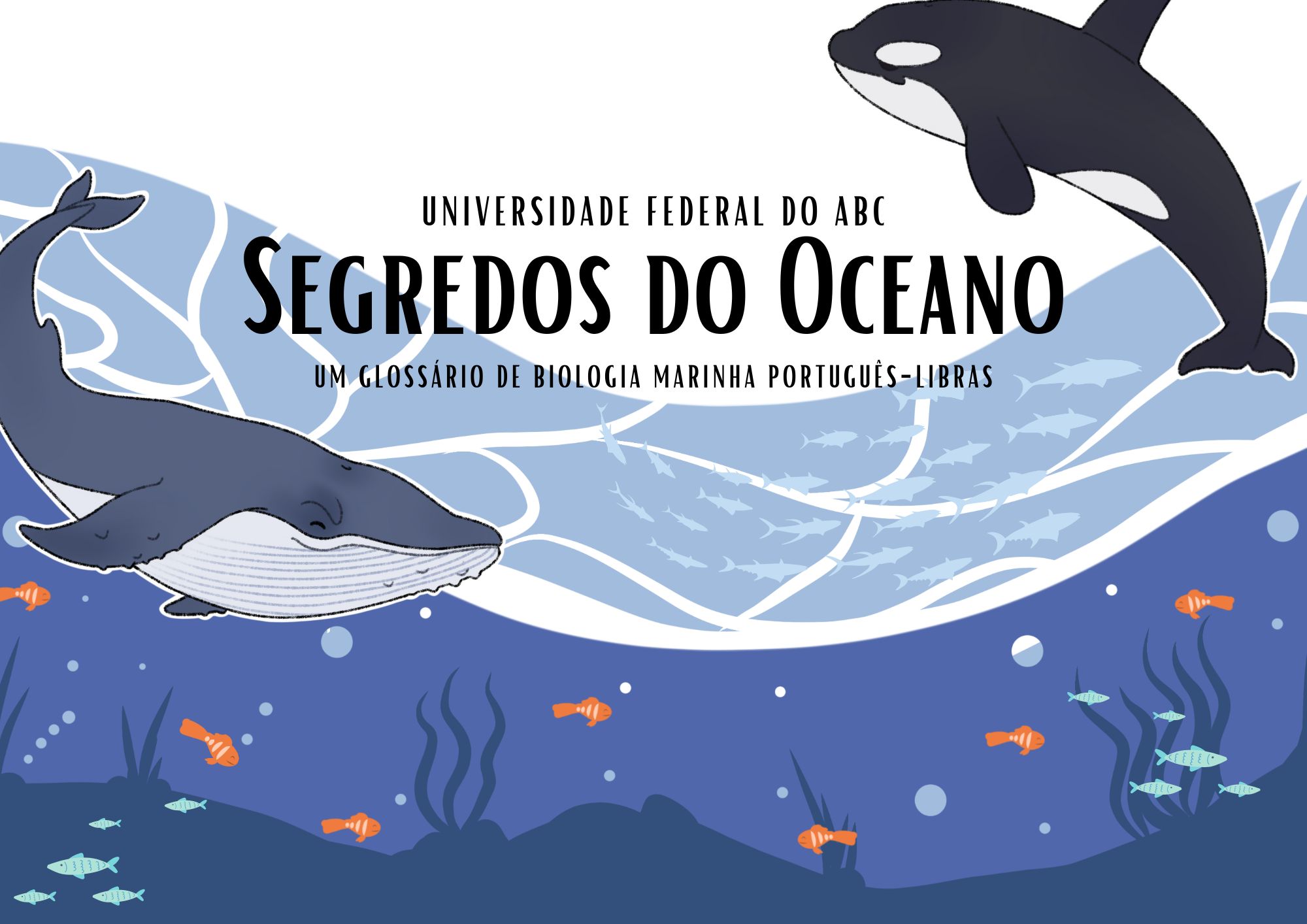 Capa para a publicação Segredos do Oceano: um glossário de biologia marinha
