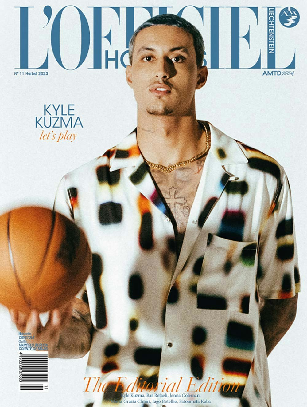 NBA Champion Kyle Kuzma exklusiv für L'Officiel Liechtenstein