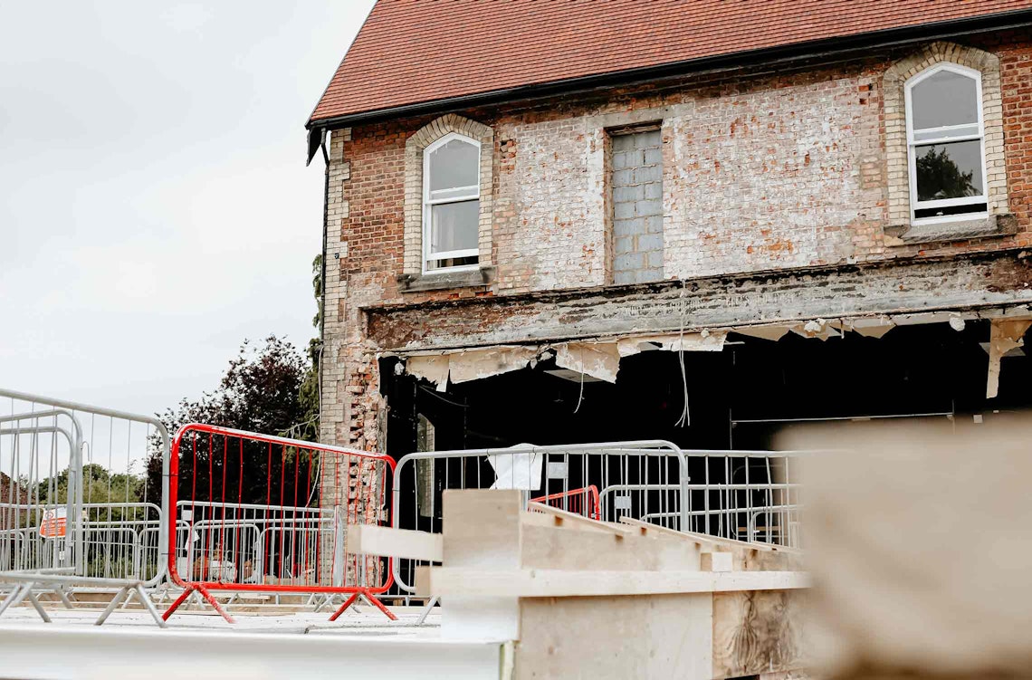 Whitby Hall During Works with R&M Developments