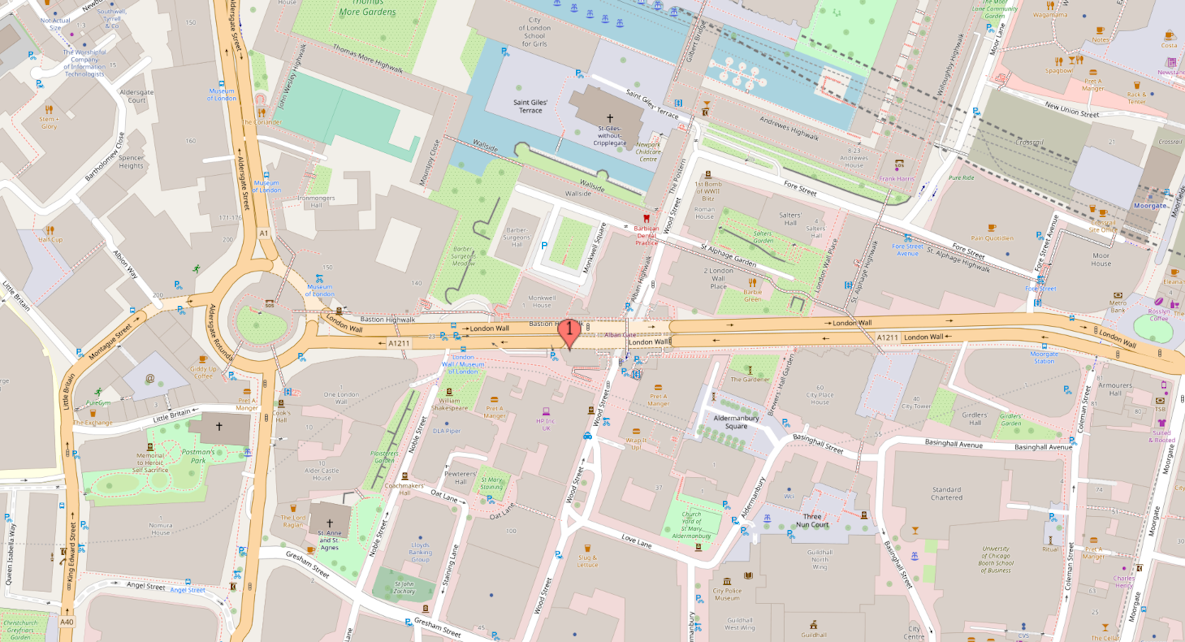 London Wall - Alban Walk