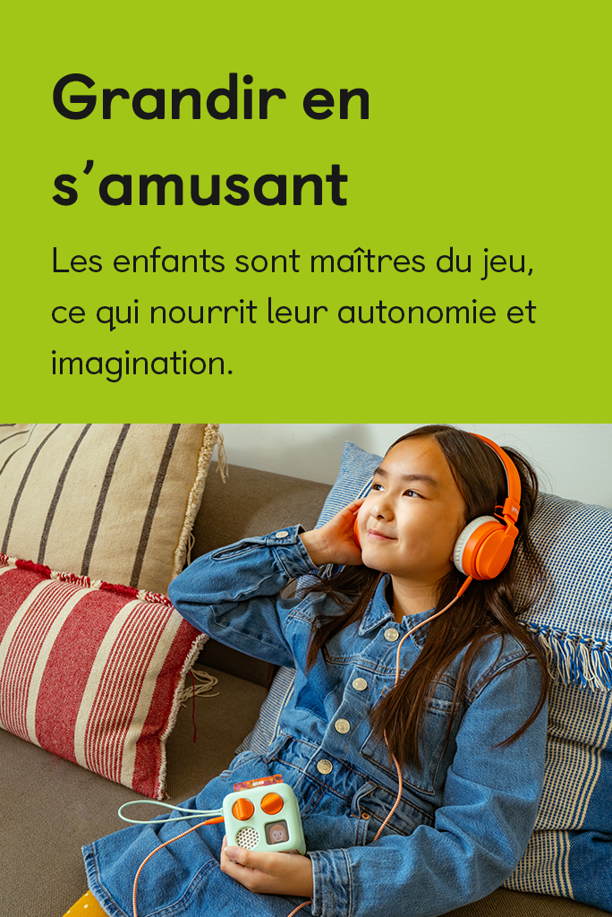 Les enfants sont maitres du jeu, ce qui nourrit leur autonomie et imagination.