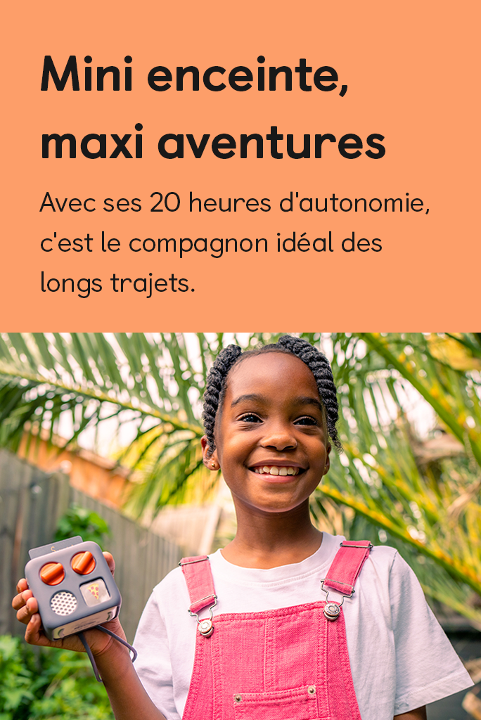 Avec ses 20 heures d'autonomie, c'est le compagnon idéal des longs trajets.