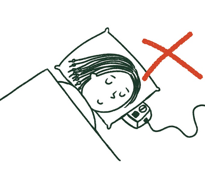 Do not sleep under pillow