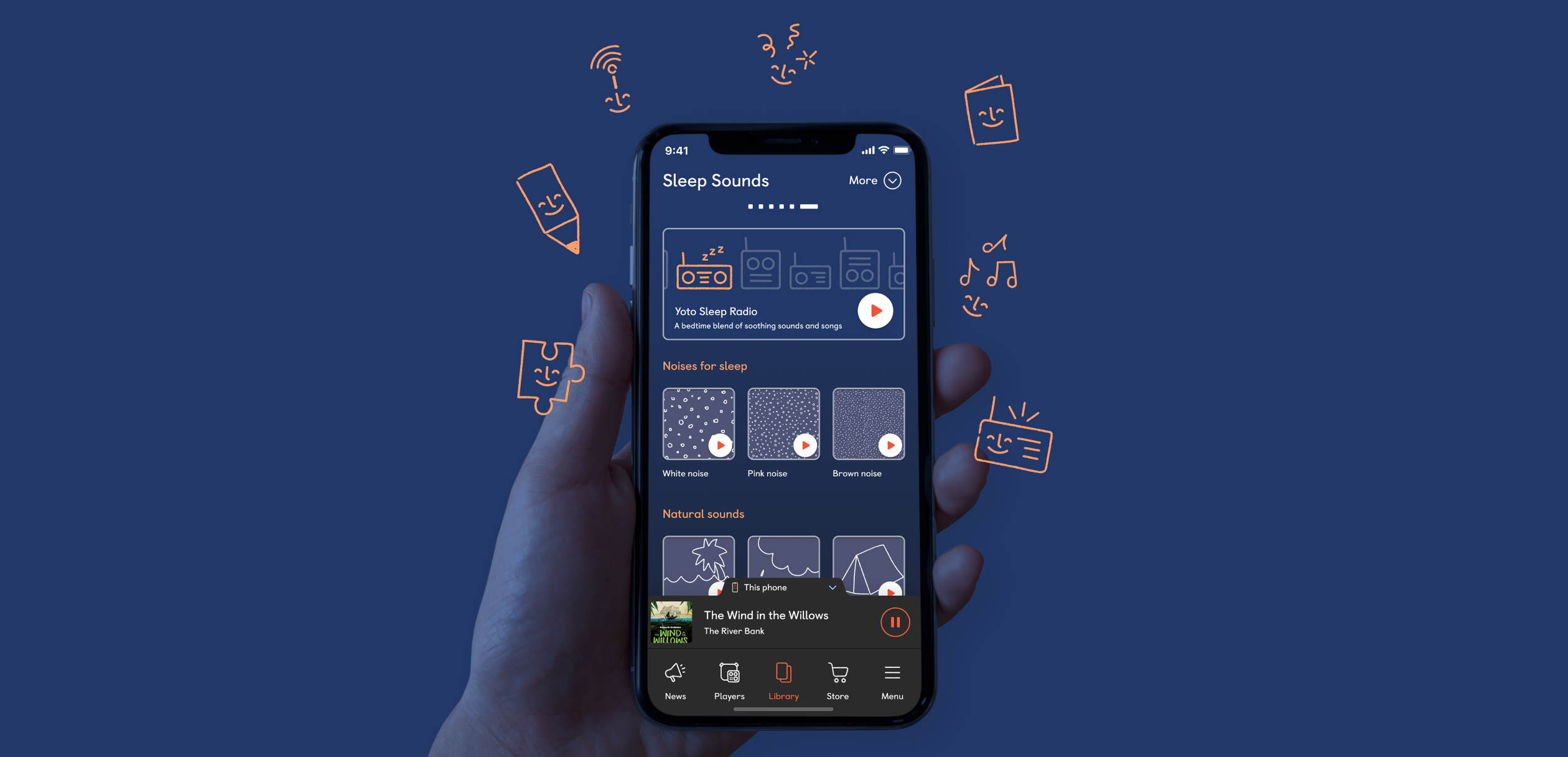 Sleep Sounds in the Yoto App