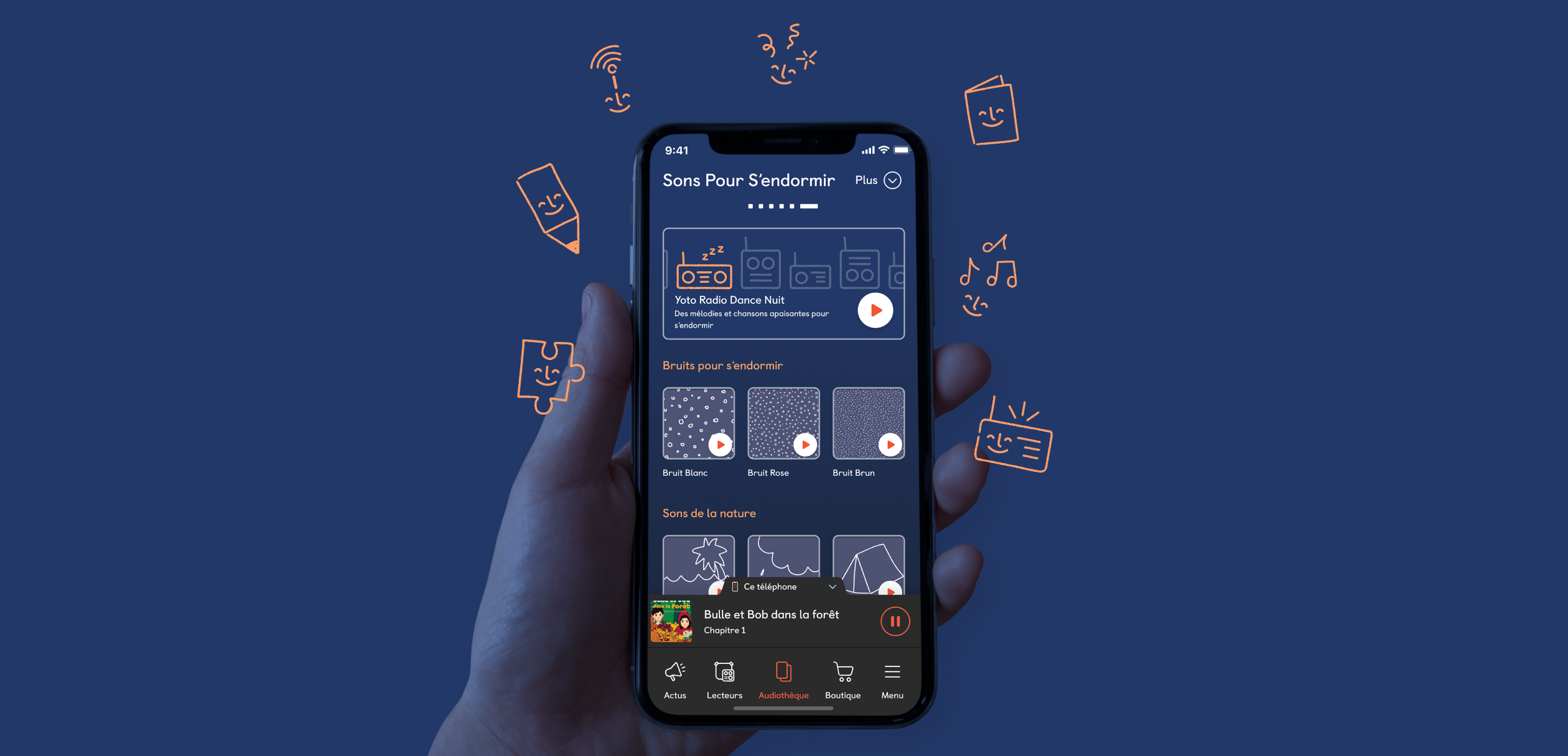 Sleep Sounds in the Yoto App