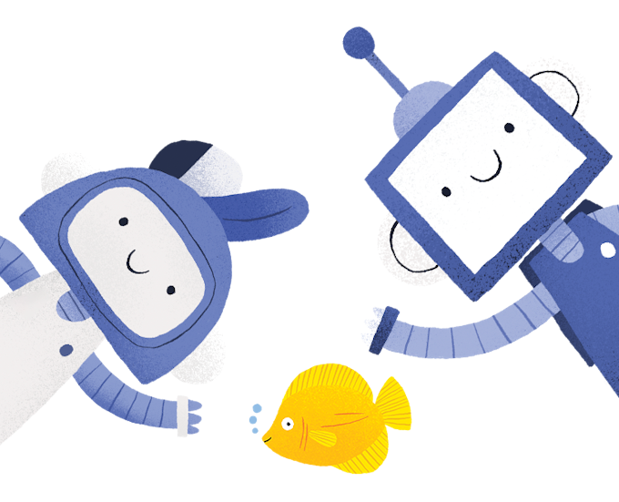 Brain Bots in the sea