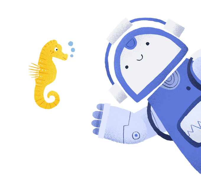 Brain Bots in the sea