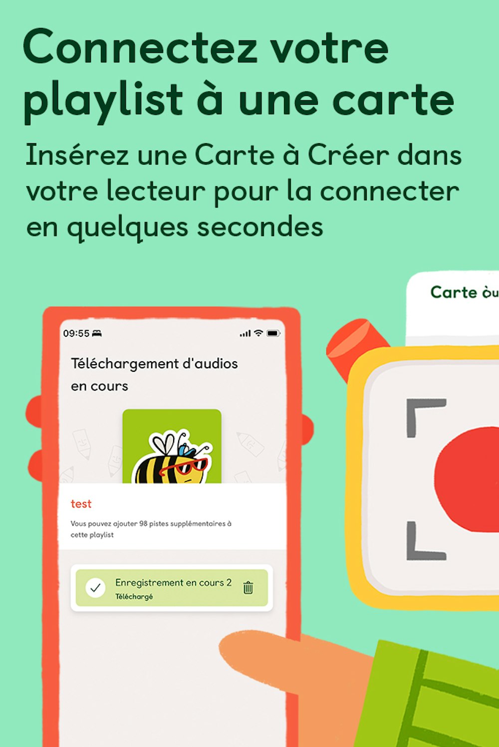 Connectez votre playlist à une carte