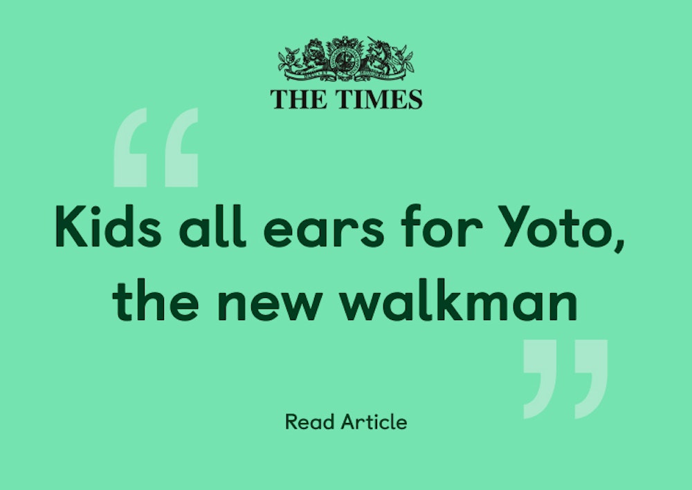 Kids all ears for yoto, the new walkman quote by times