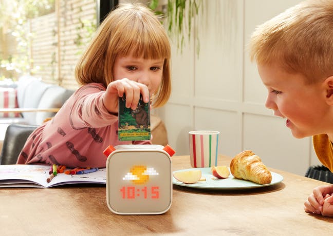 Children using the Yoto Player with Gruffalo card